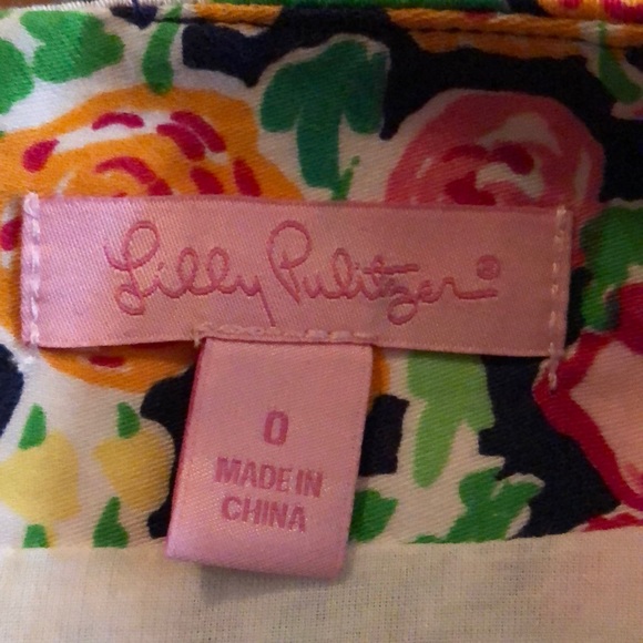 Lilly Pulitzer Rosalyn Skirt size 0 Getaway Garden Floral Mini Resort Preppy - Picture 8 of 10